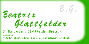 beatrix glattfelder business card